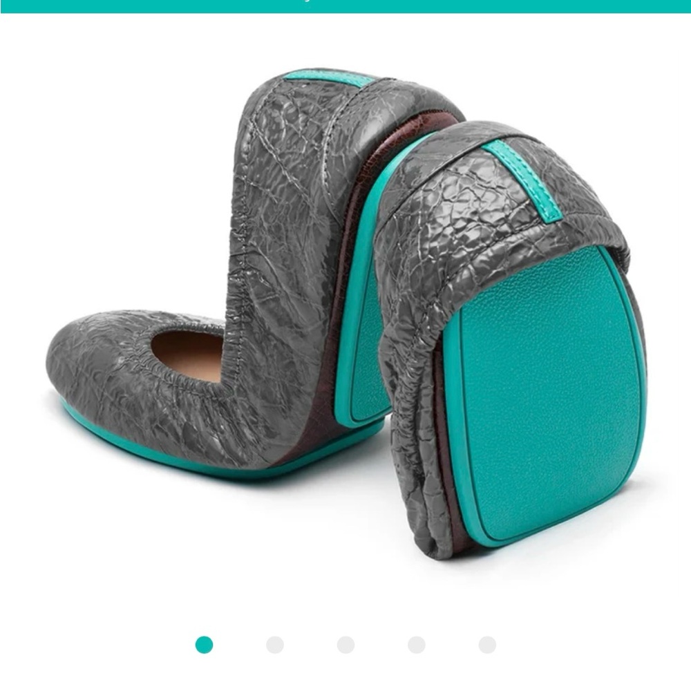 Tieks Grey Croc Ballet Flats